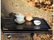 Чабань (чайный столик) деревяная в старом стиле, черная 